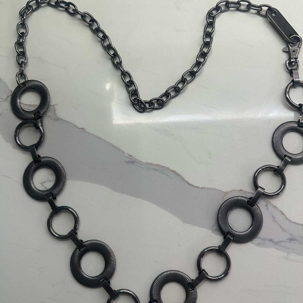 Elegant Black Chain Belt